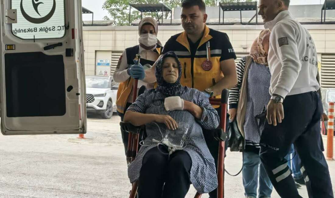 Elini makineye kaptıran işçi yaralandı Bursa'nın İnegöl ilçesinde faaliyet