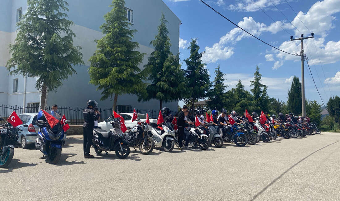 Bursa'nın Orhaneli ilçesinde motosiklet