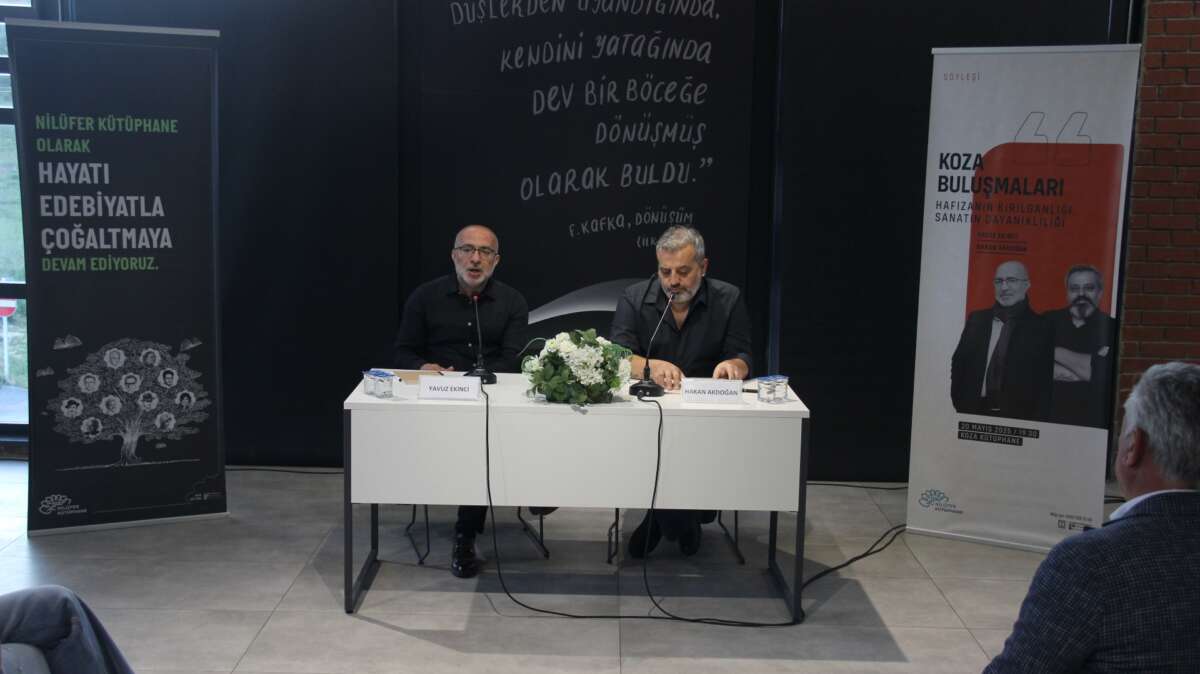 Ödüllü yazar Yavuz Ekinci Nilüfer’de okurlarıyla buluştu