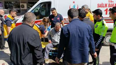 Bursa'nın İnegöl ilçesinde kamyonet ile