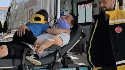 Bursa'nın İnegöl ilçesinde otomobilin çarptığı