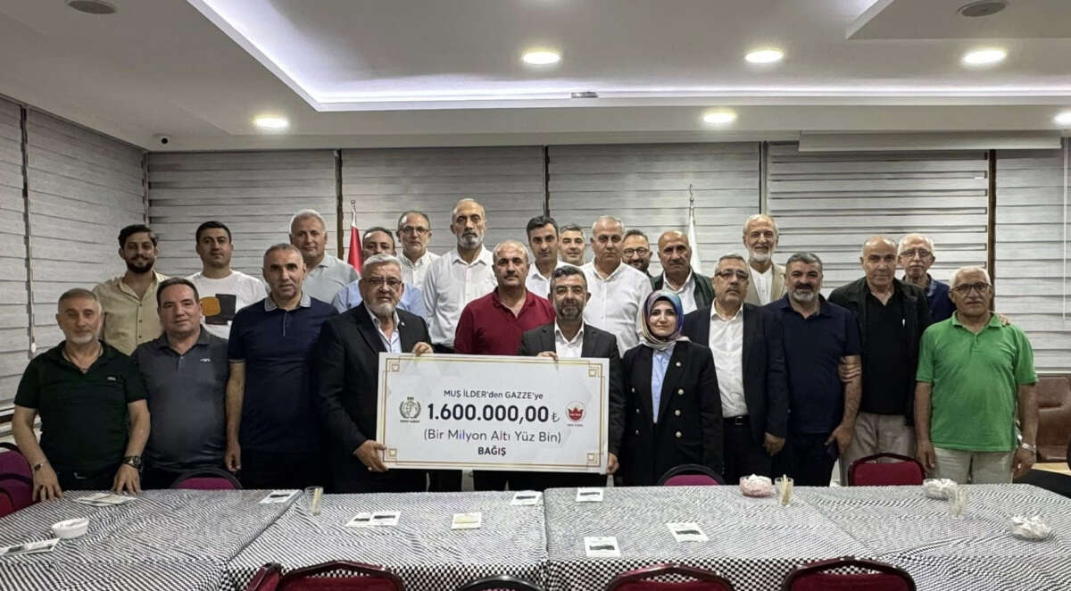 Muş İlder’den Gazze’ye anlamlı destek