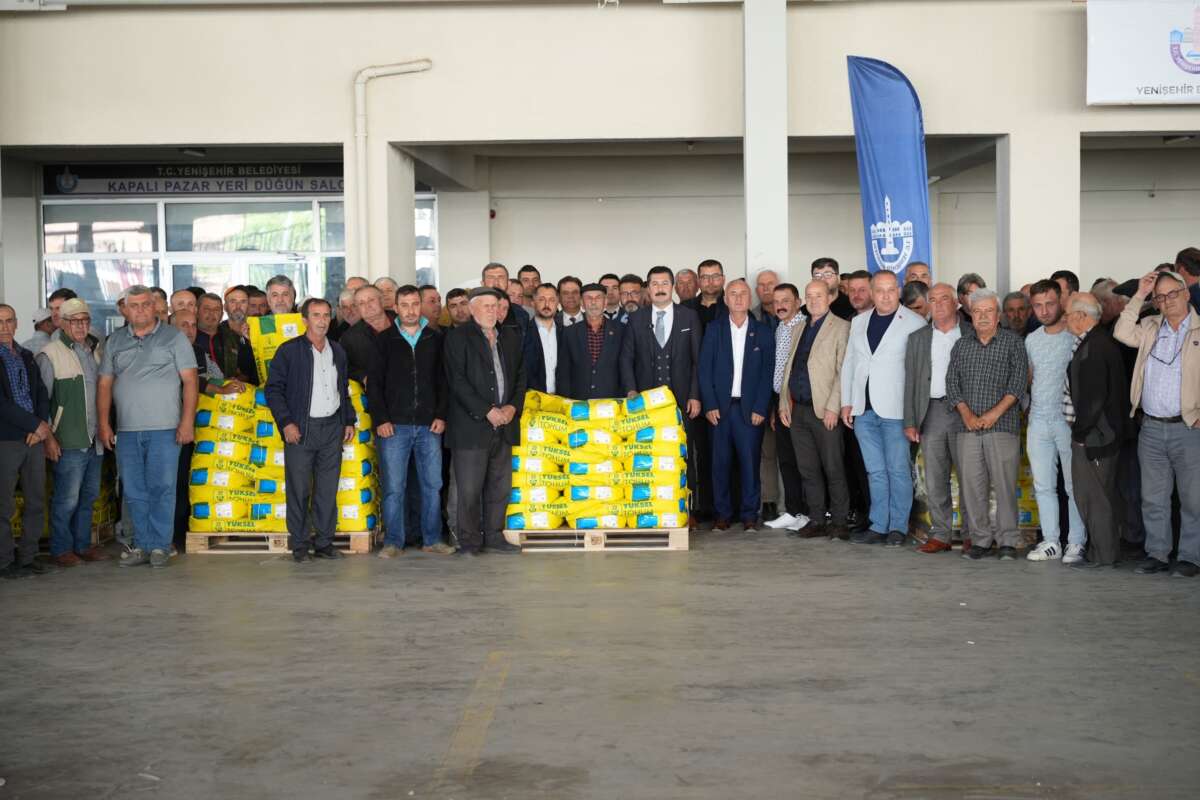 Yenişehir Belediyesi’nden çiftçiye tarihi destek…