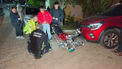  Bursa’nın Orhangazi ilçesinde iki motosiklet