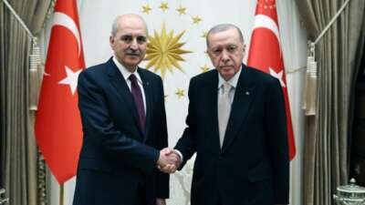 Cumhurbaşkanı Erdoğan, TBMM Başkanı Kurtulmuş’u kabul etti