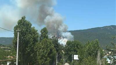 Yenişehirde orman yangını: Havadan ve karadan müdahale ediliyor