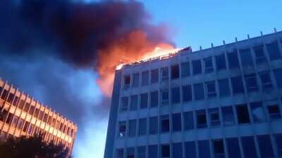 Kartal'da terk edilmiş bir binada