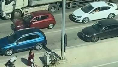 Bursa'da kentin en işlek kavşağında