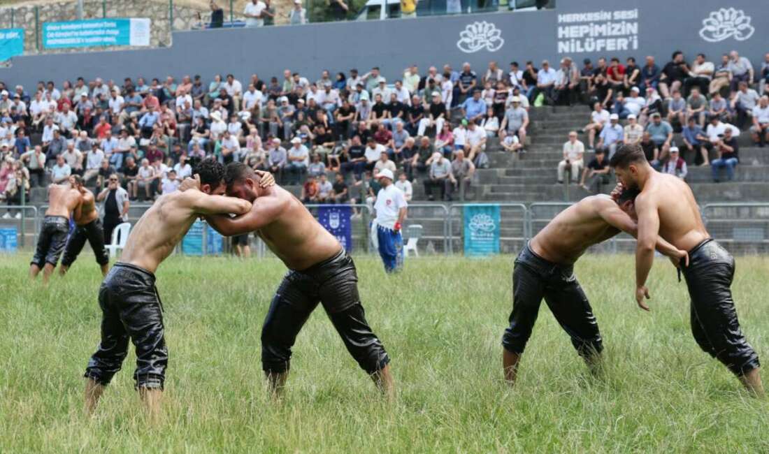 Bursa’da, 63. Tarihi Çalı Yağlı Güreşleri heyecanı Bursa Büyükşehir Belediyesi’nin destekleriyle Nilüfer