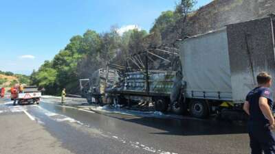 Bursa'nın Kestel ilçesinde motor yağı