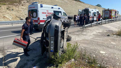 Kocaeli'nin Kandıra ilçesinde kontrolden çıkıp