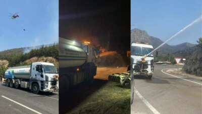 İnegöl Belediyesi’nden Yangın Bölgesindeki Söndürme Çalışmalarına Destek