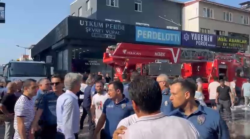 Bursa’da itfaiyecilere saldırı… O anlar kamerada… Polisler biber gazıyla müdahale etti