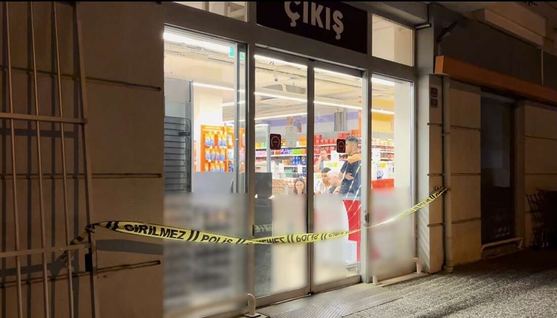 Bursa’da markette bir kadının