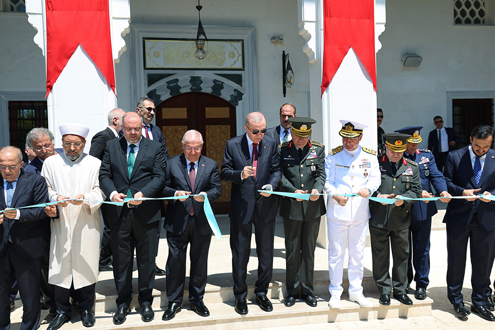 Cumhurbaşkanı Erdoğan yapımı tamamlanan camilerin açılışında konuştu