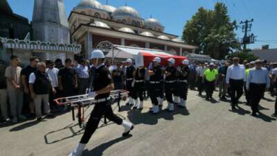Kazada Hayatını Kaybeden Polis ve Ailesi Son Yolculuğuna Uğurlandı