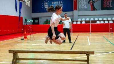 Zabıta olmak için parkurda ter döktüler