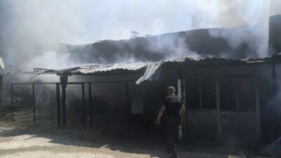 Bursa'nın İnegöl ilçesinde bir evde