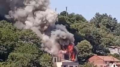 Bursa'da ormana yakın bir evde