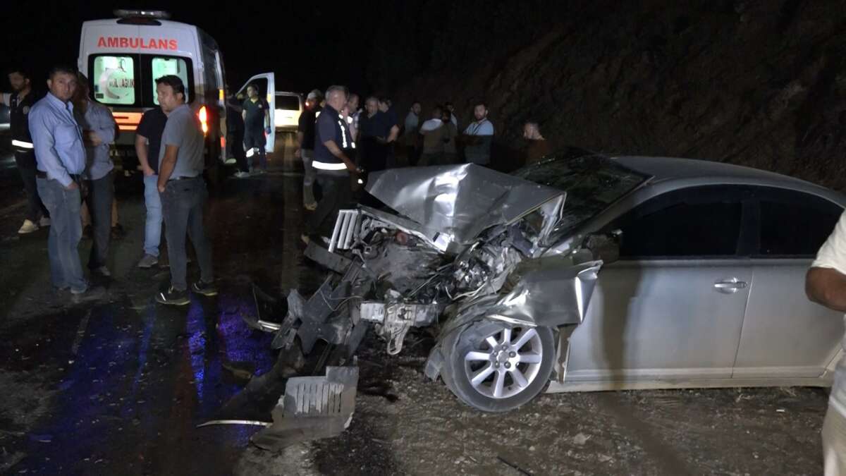 Yardım için yola çıkan baba-oğul kaza yaptı