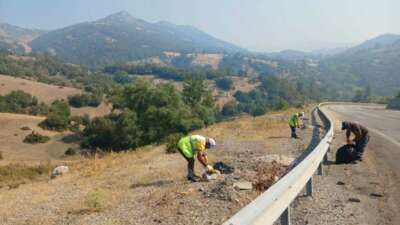 Büyükşehir’den yangın bölgelerinde çevre temizliği
