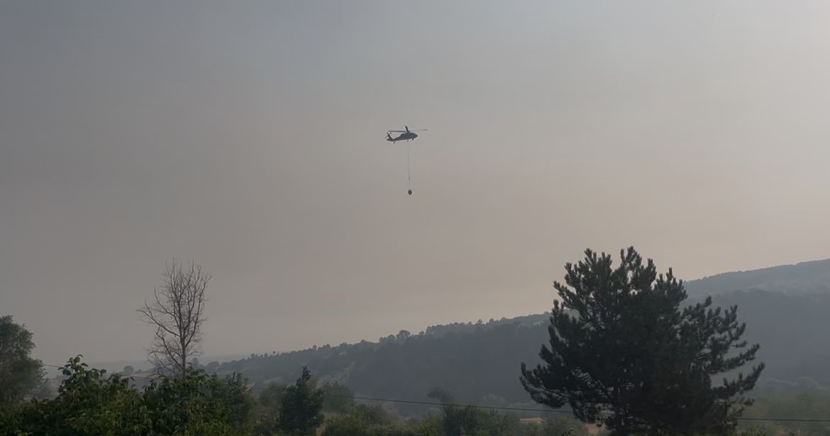 Bursa’daki yangında alevler etkisini kaybetti…Son durum havadan görüntülendi