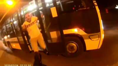 Bursa’nın İnegöl ilçesinde sollama yapan