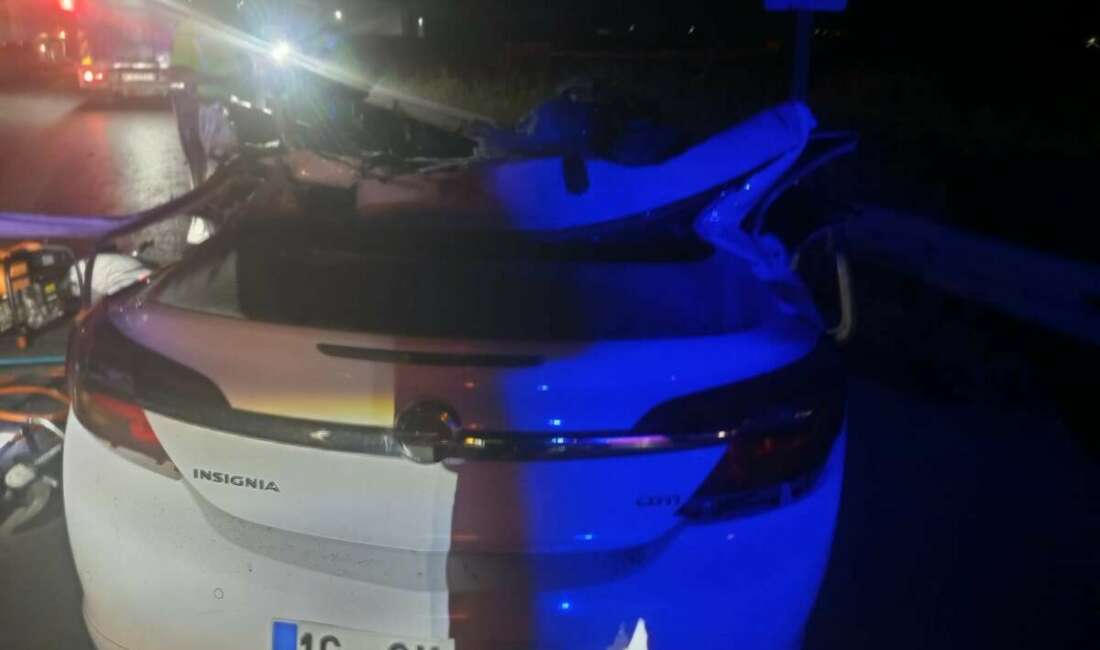 Bursa'da otomobilin tali yoldan