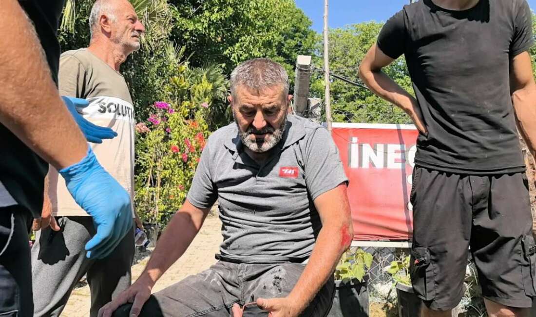 Köpeğe çarpmamak için direksiyon kırdı, yaralandı Bursa'nın İnegöl ilçesinde motosiklet