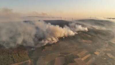 Şarköy’deki orman yangını 22. saatine girdi