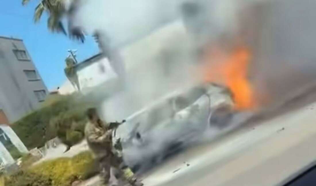 Bursa'da seyir halindeki araç