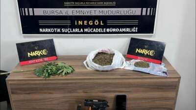 Bursa'nın İnegöl ilçesinde Narkotik Büro