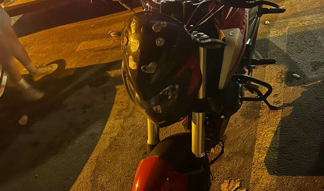 Bursa'nın İnegöl ilçesinde motosiklet