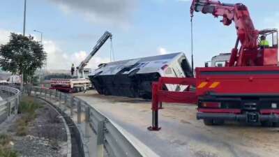 Sancaktepe Kuzey Marmara Otoyolu'nda sabah