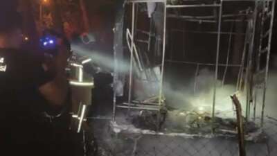 Bursa'nın İznik ilçesinde sahil kenarında