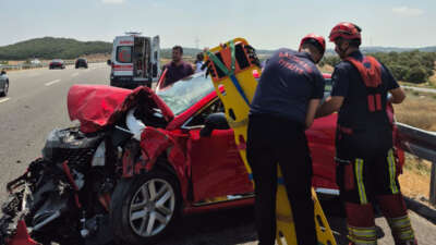 Balıkesir’de otoyolda zincirleme trafik kazası: 8 yaralı
