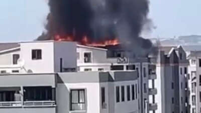 Bursa’da 6 katlı apartmanda yangın