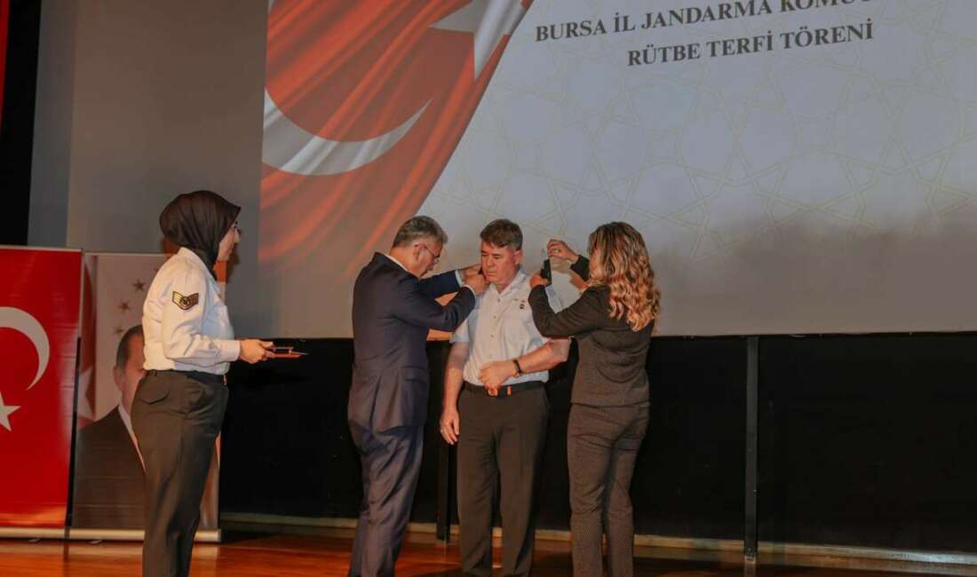 Bursa İl Jandarma Komutanlığı’nda rütbe