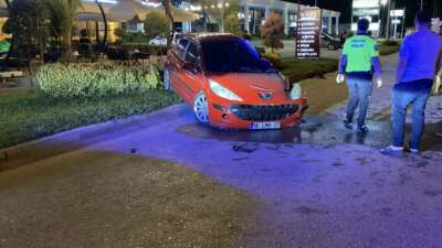 Bursa'nın İnegöl ilçesinde kontrolden çıkan