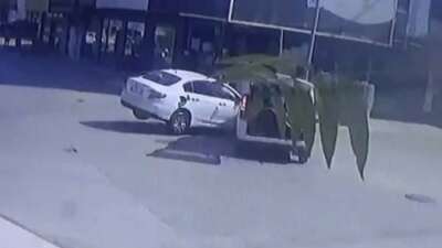 Bursa'nın İnegöl ilçesinde otomobil ile