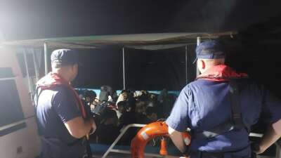 Çanakkale’nin Eceabat ilçesi açıklarında Sahil