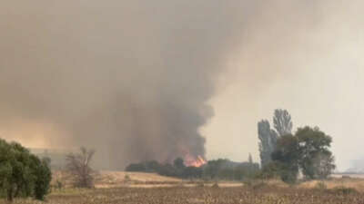 Çanakkale’de devam eden orman yangınına havadan ve karadan yoğun müdahale devam ediyor