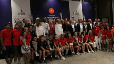  Cumhurbaşkanlığı 6. Uluslararası Yat Yarışları Çanakkale etabında kazananlar ödüllerini aldı