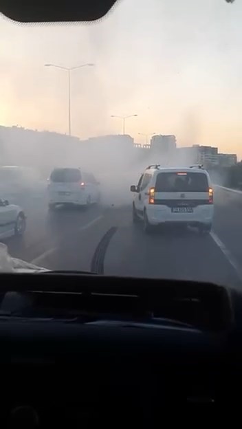 Bursa'da bir düğün konvoyunda