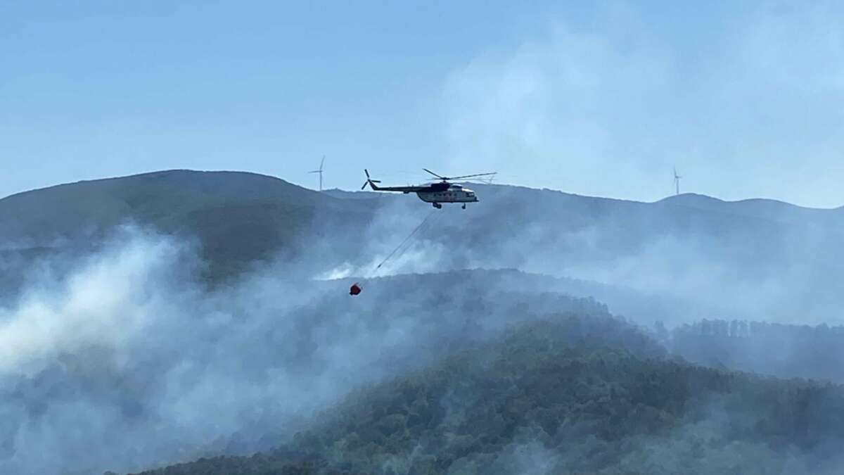 Karamürsel’de orman yangınına şiddetli rüzgar müdahaleyi güçleştiriyor