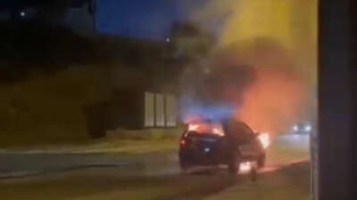 Bursa'nın Nilüfer ilçesinde park halindeki