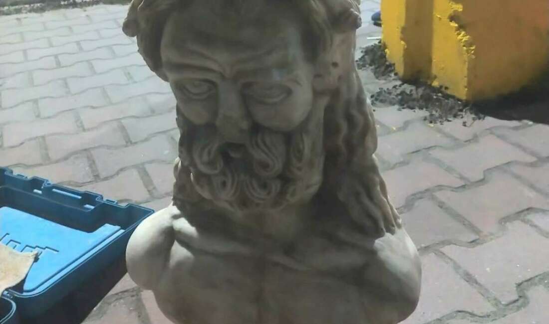 Roma ve Bizans dönemine ait heykeller ele geçirildi Bursa'nın İnegöl ilçesinde KOM