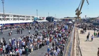 TEKNOFEST’te 30 Ağustos yoğunluğu havadan görüntülendi