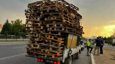Tehlikeli yük taşıyan sürücüye, ceza yağdı