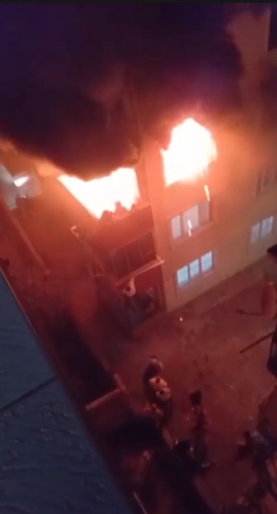 Bursa’daki yangın faciasında dehşete düşüren görüntüler